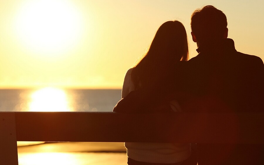 Couple on a bench